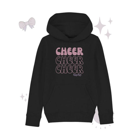 Cheer *Dein Name* - Kids Organic Hoodie Kids & Babys cheer shop Black 110/116 (5-6)