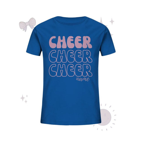 Cheer *Dein Name* - Kids Organic Shirt Kids & Babys cheer shop Royal Blue 98/104 (3-4)