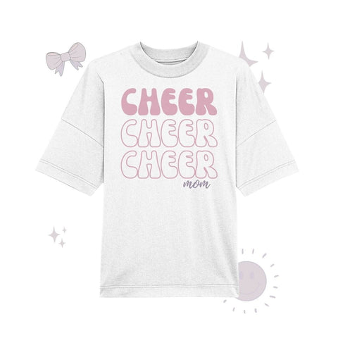 Cheer Mom - Organic Oversize Shirt Unisex-Shirts cheer shop White XS