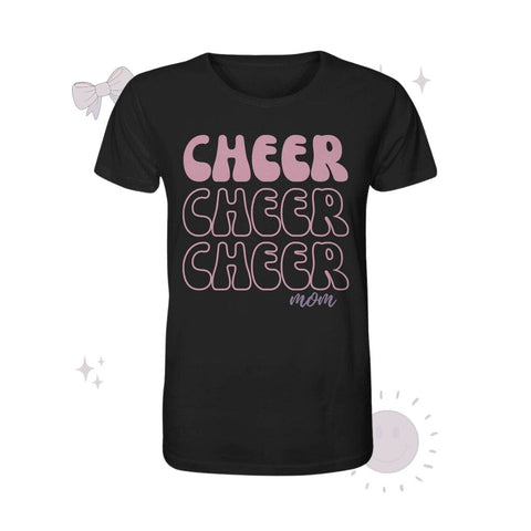 Cheer Mom - Organic Shirt Unisex-Shirts cheer shop Black XS