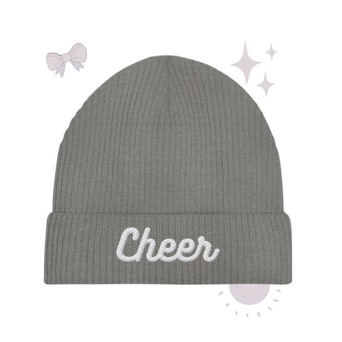 Cheer - Organic Fisherman Beanie Kappen & Mützen cheer shop Mid Heather Grey One Size