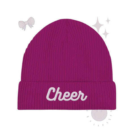 Cheer - Organic Fisherman Beanie Kappen & Mützen cheer shop Orchid Flower One Size