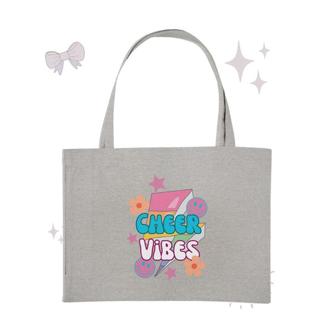 Cheer Vibes - Organic Shopping-Bag Taschen cheer shop Heather Grey ca. 49x37