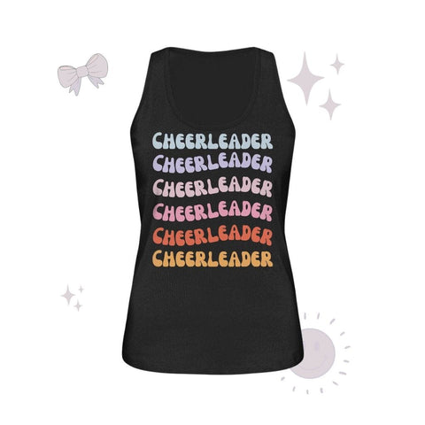 Cheerleader - Ladies Organic Tank-Top Tank-Tops cheer shop Black S