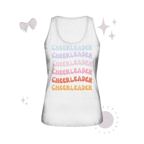 Cheerleader - Ladies Organic Tank-Top Tank-Tops cheer shop White S