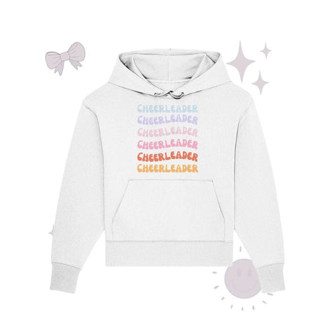 Cheerleader - Organic Oversize Hoodie Hoodies cheer shop White S