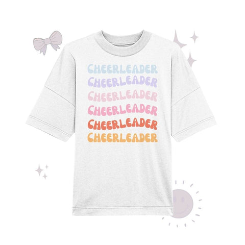 Cheerleader - Organic Oversize Shirt Unisex-Shirts cheer shop White XS