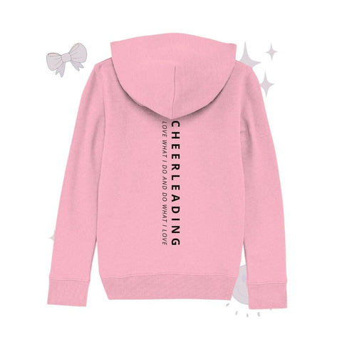 Cheerleading Love What I Do - Kids Organic Hoodie Kids & Babys cheer shop Cotton Pink 110/116 (5-6)