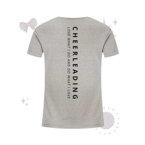 Cheerleading Love What I Do - Kids Organic Shirt Kids & Babys cheer shop Heather Grey 98/104 (3-4)