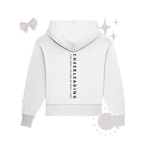 Cheerleading Love What I Do - Organic Oversize Hoodie Hoodies cheer shop White S