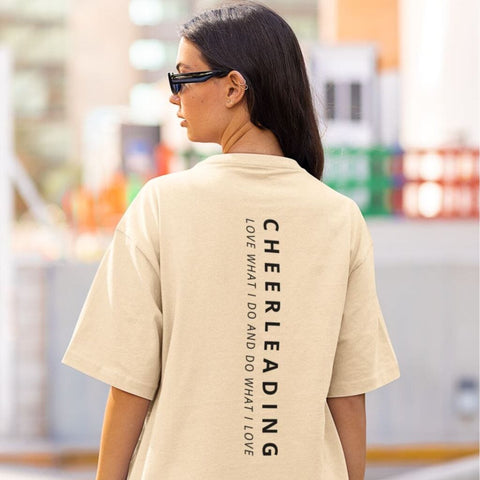 Cheerleading Love What I Do - Organic Oversize Shirt Unisex-Shirts cheer shop
