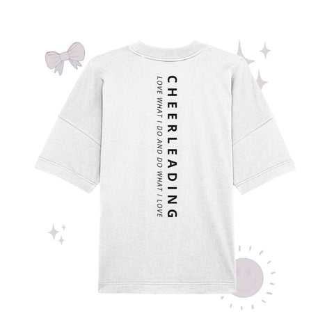 Cheerleading Love What I Do - Organic Oversize Shirt Unisex-Shirts cheer shop White XS