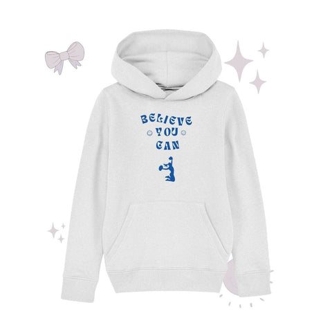 Believe you can - Kids Organic Hoodie Kids & Babys cheer shop White 110/116 (5-6) 