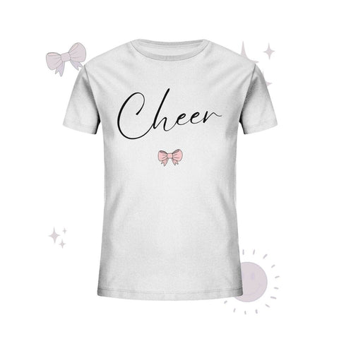 Cheer Bow - Kids Organic Shirt Kids & Babys cheer shop White 98/104 (3-4) 