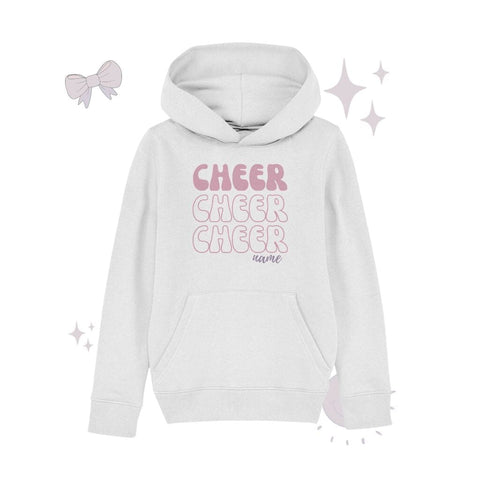 Cheer *Dein Name* - Kids Organic Hoodie Kids & Babys cheer shop White 110/116 (5-6) 