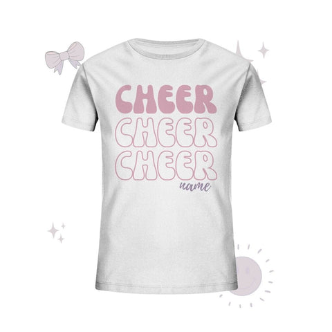 Cheer *Dein Name* - Kids Organic Shirt Kids & Babys cheer shop White 98/104 (3-4) 