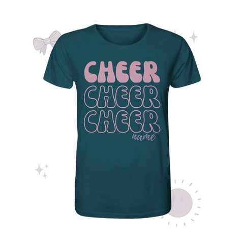 Cheer *Dein Name* - Organic Shirt Unisex-Shirts cheer shop Stargazer XS 