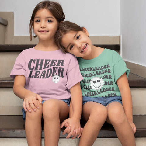 Cheer Leader Smile - Kids Organic Shirt Kids & Babys cheer shop 