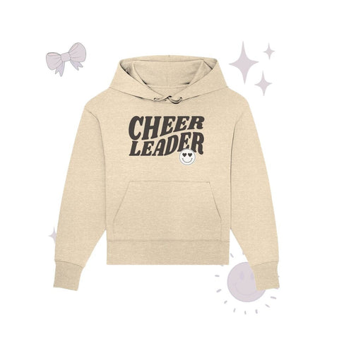 Cheer Leader Smile - Organic Oversize Hoodie Hoodies cheer shop Natural Raw S 