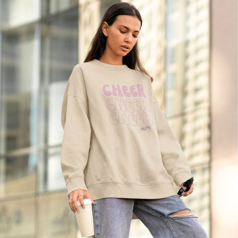 Cheer Mom - Organic Oversize Sweatshirt Sweatshirts cheer shop 