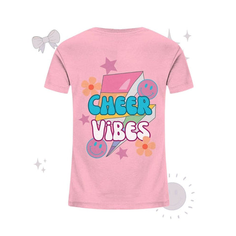 Cheer Vibes - Kids Organic Shirt Kids & Babys cheer shop Cotton Pink 98/104 (3-4) 