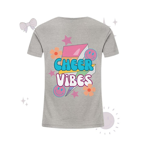 Cheer Vibes - Kids Organic Shirt Kids & Babys cheer shop Heather Grey 98/104 (3-4) 