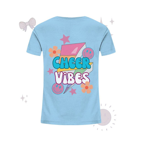 Cheer Vibes - Kids Organic Shirt Kids & Babys cheer shop Sky Blue 98/104 (3-4) 