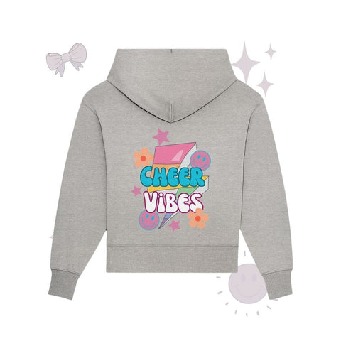 Cheer Vibes - Organic Oversize Hoodie Hoodies cheer shop Heather Grey S 