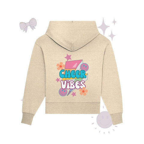 Cheer Vibes - Organic Oversize Hoodie Hoodies cheer shop Natural Raw S 