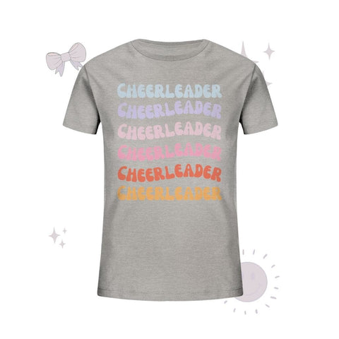 Cheerleader - Kids Organic Shirt Kids & Babys cheer shop Heather Grey 98/104 (3-4) 