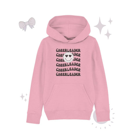 Cheerleader Smile - Kids Organic Hoodie Kids & Babys cheer shop 