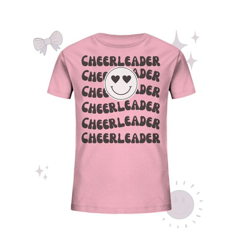 Cheerleader Smile - Kids Organic Shirt Kids & Babys cheer shop Cotton Pink 98/104 (3-4) 