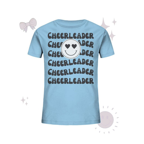 Cheerleader Smile - Kids Organic Shirt Kids & Babys cheer shop Sky Blue 98/104 (3-4) 