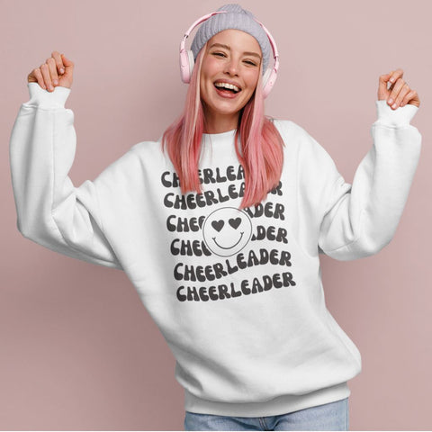 Cheerleader Smile - Organic Oversize Sweatshirt Sweatshirts cheer shop 