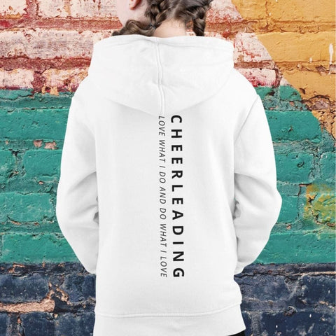 Cheerleading Love What I Do - Kids Organic Hoodie Kids & Babys cheer shop 