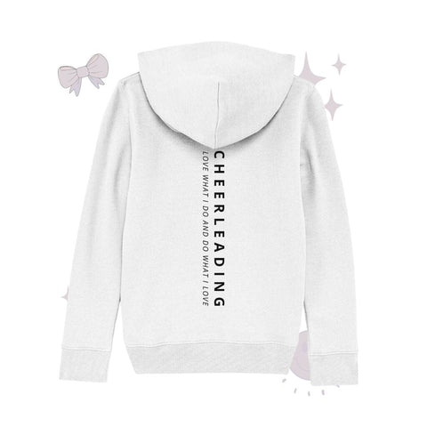 Cheerleading Love What I Do - Kids Organic Hoodie Kids & Babys cheer shop White 110/116 (5-6) 