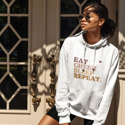 Eat Cheer Sleep Repeat - Organic Oversize Hoodie Hoodies cheer shop 