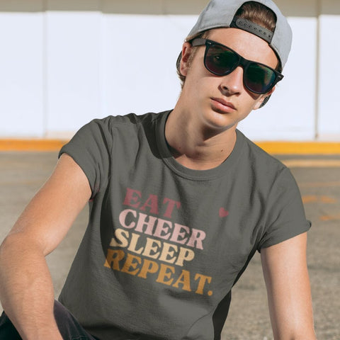 Eat Cheer Sleep Repeat - Organic Shirt Unisex-Shirts cheer shop 